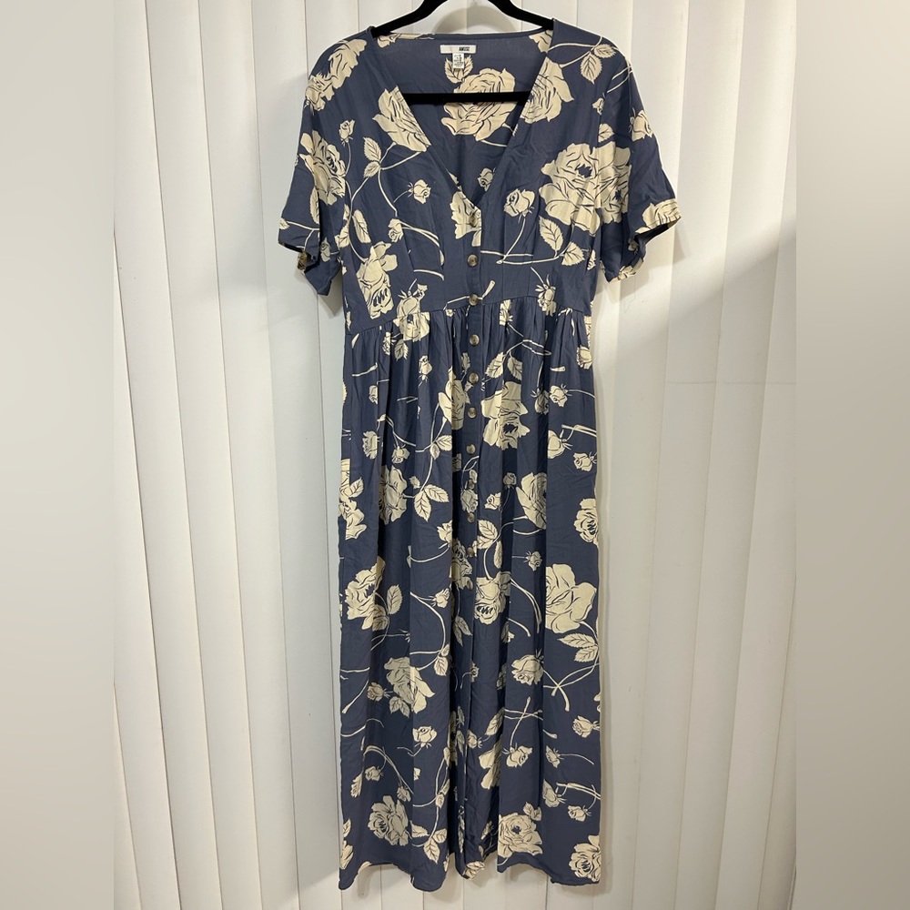 Amuse Society Floral Short Sleeve Dress